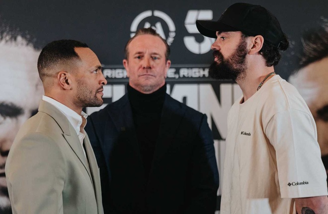 Eubank and McKenna face to face before Friday showdown photo: David Cavan/Wasserman Boxing