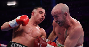 Nick Ball defended his WBA featherweight world title with a 10th round retirement win over TJ Doheny in Liverpool Photo Credit: Leigh Dawney/Queensberry Promotions