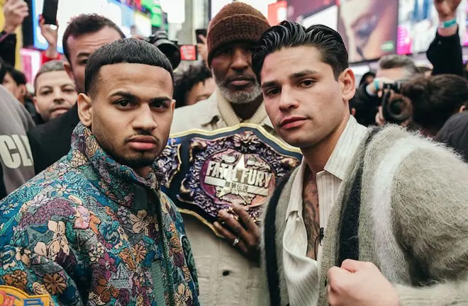 Garcia faces Rolly Romero in his comeback fight at Times Square Photo Credit: Amanda Westcott/Matchroom