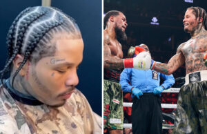 Gervonta Davis' hairstylist has slammed his claims that grease from hair product burnt his eye during his draw with Lamont Roach Photo Credit: LEETHEBRAND Instagram/Esther Lin/Premier Boxing Champions