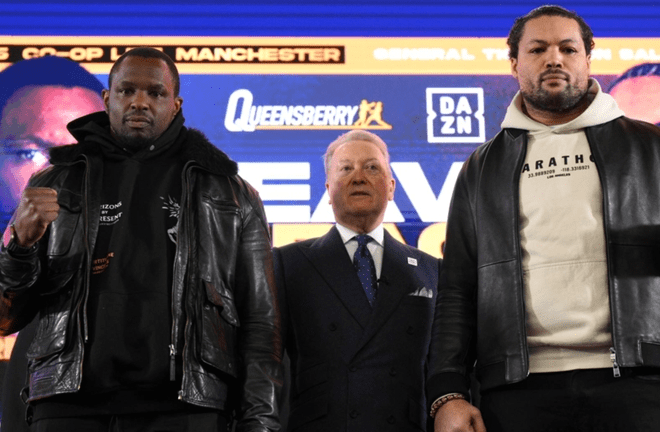 Whyte vs Joyce was scrapped this week. (Photo Credit: DAZN)